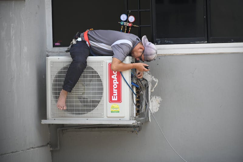 an HVAC technician